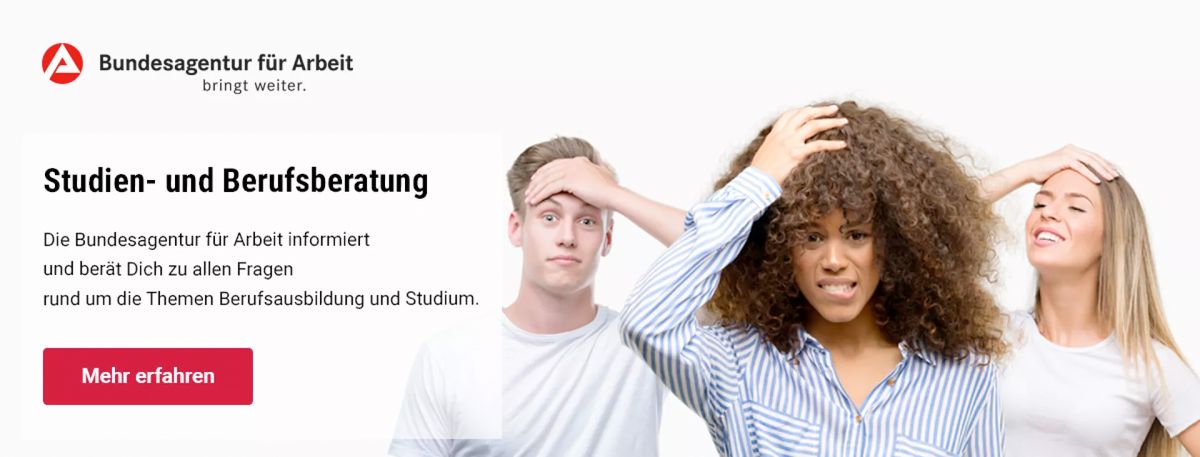 Studien- und Berufsberatung der Bundesagentur für Arbeit