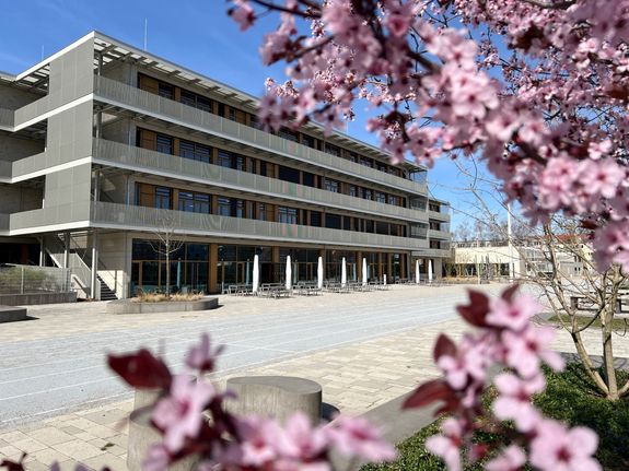 Außenansicht des Schulgebäudes der Marieluise-Fleißer-Realschule