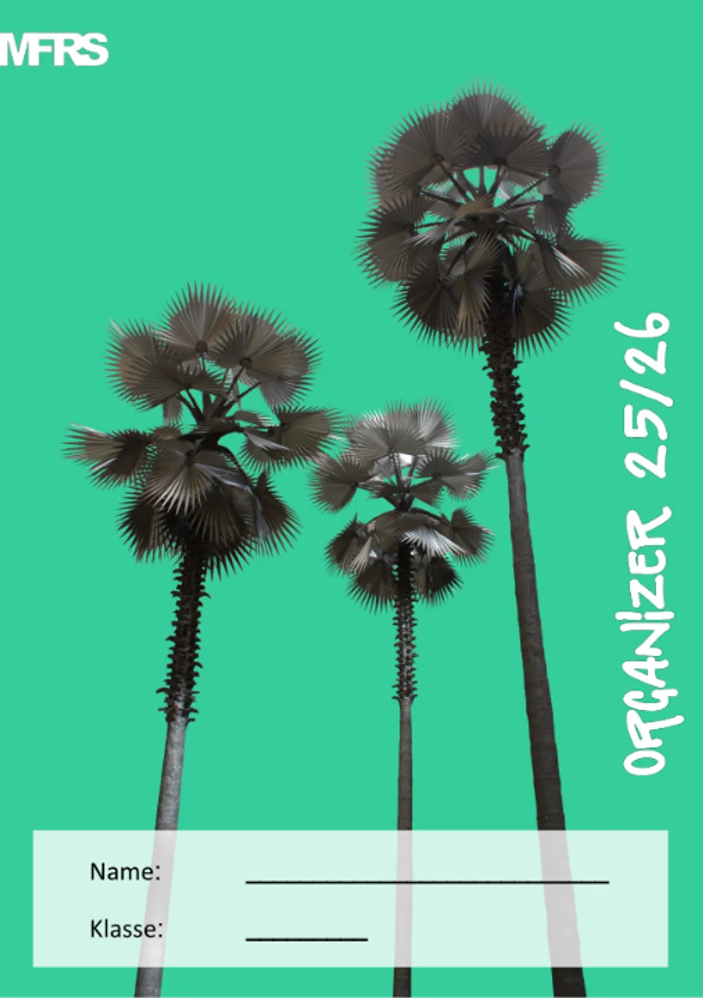 Cover des Schulplaners im Schuljahr 2025/2026